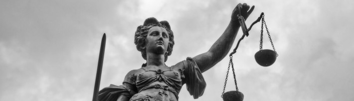 Justitia Statue in Frankfurt am Main